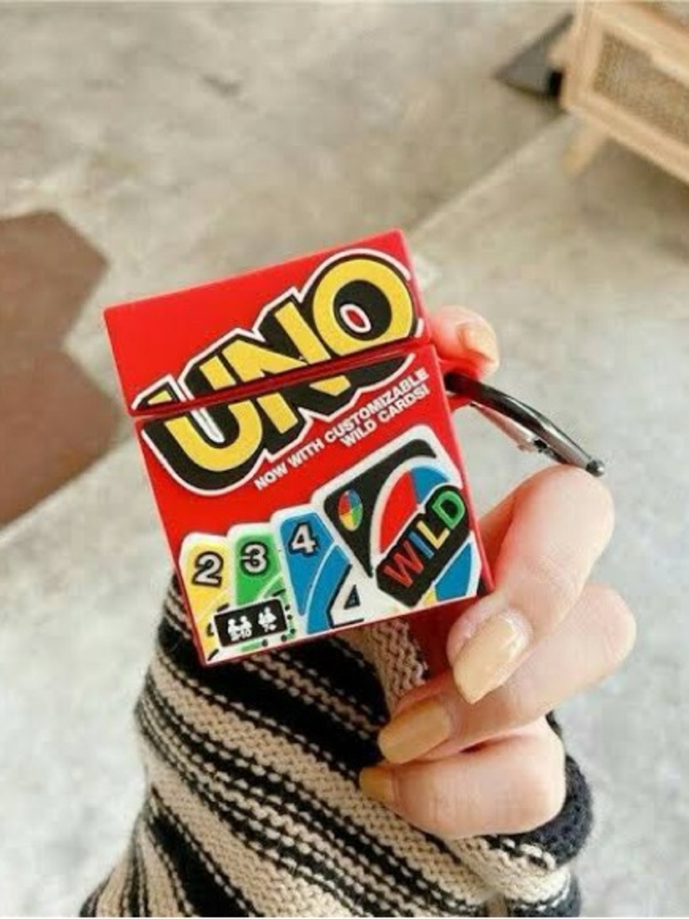UNO Red Card Game Design Phone Case - Red